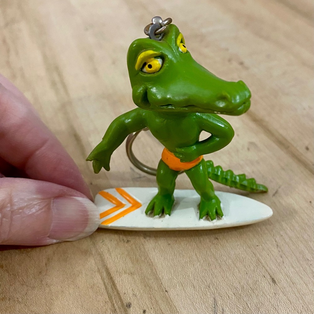 Vintage 1982 Florida Gators Surfer Roberta Hyman PVC Keychain Figure NCAA